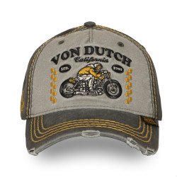 Casquette baseball adulte devant avec broderie effet usé Retro Racer