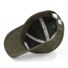 Casquette baseball en suedine Kaki Casquette baseball en suedine Kaki