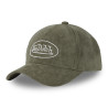 Casquette baseball en suedine Kaki Casquette baseball en suedine Kaki