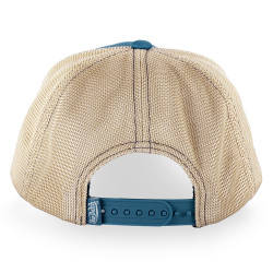 Casquette baseball avec filet et patch en bouclette et broderie Terry