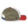 Casquette baseball avec filet et patch en bouclette et broderie Terry Casquette baseball avec filet et patch en bouclette et broderie Terry