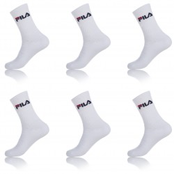 Lot de 6 paires de chaussettes Tennis homme Fila Blanc