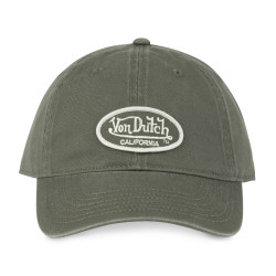 Casquette dad cap en sergé de coton avec patch brodé Log