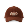 Casquette dad cap adulte en velours avec patch Log Casquette dad cap adulte en velours avec patch Log