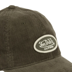 Casquette dad cap adulte en velours avec patch Log