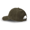 Casquette dad cap adulte en velours avec patch Log