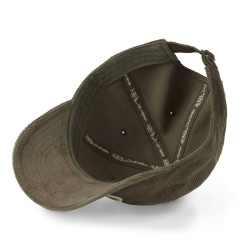 Casquette dad cap adulte en velours avec patch Log