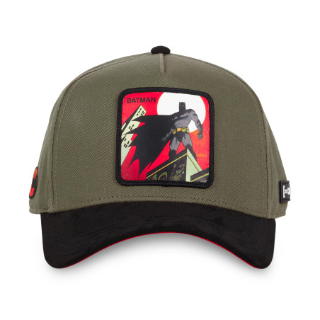 Casquette homme trucker bi-matière coton et suédine Dc Comics Knight
