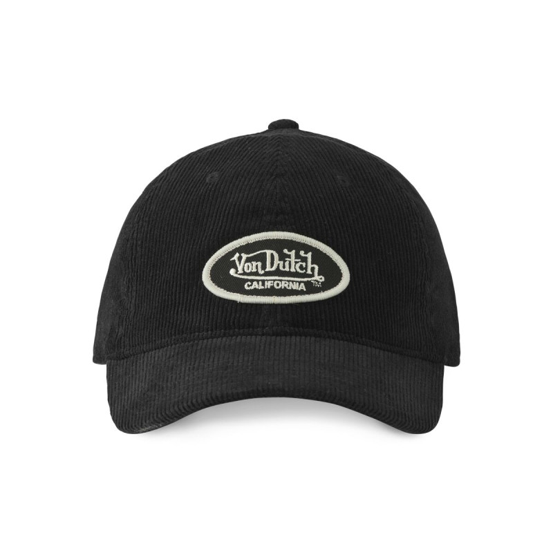 Casquette dad cap adulte en velours avec patch Log
