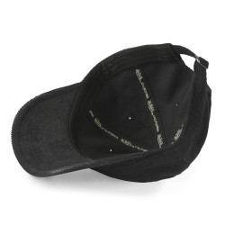 Casquette dad cap adulte en velours avec patch Log