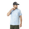 Chemise homme Chambray imprimé fleurs en coton
