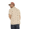 Chemise homme manches courtes en viscose imprimée Iso