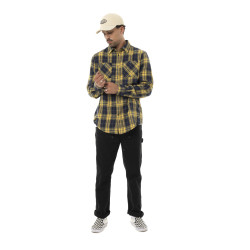 Chemise homme manches longues en flanelle à carreaux Jack