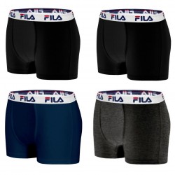 Lot de 4 Boxers Coton homme Fila 5016G Multicolore