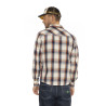 Chemise à carreaux à manches longues homme avec patchs Power Chemise à carreaux à manches longues homme avec patchs Power