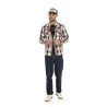 Chemise à carreaux à manches longues homme avec patchs Power Chemise à carreaux à manches longues homme avec patchs Power