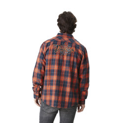 Chemise homme en flanelle à carreaux avec broderie dans le dos Tyler