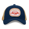 Casquette trucker velours avec filet souple Von Dutch Blue Corduroy