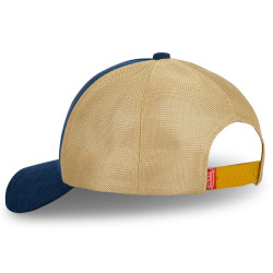 Casquette trucker velours avec filet souple Von Dutch Blue Corduroy