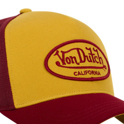 Casquette homme trucker avec filet souple Von Dutch Burgundy