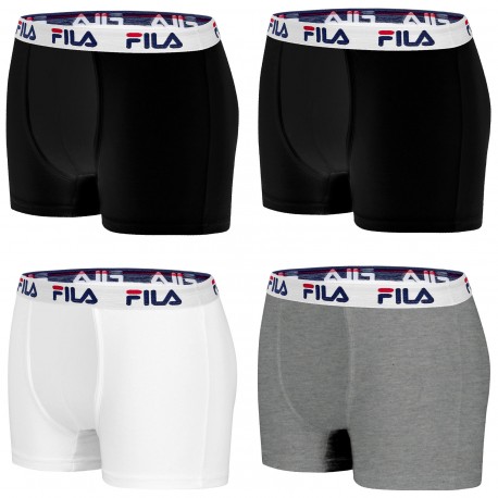 Lot de 4 Boxers Coton homme Fila 5016 Multicolore