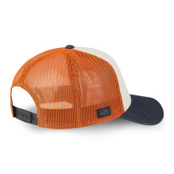 Casquette trucker avec filet effet bambou et print devant Crew