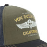 Casquette trucker avec filet effet bambou et print devant Crew