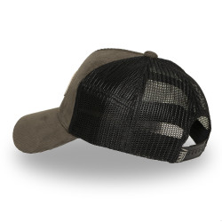 Casquette trucker avec filet adulte en velours côtelé et patch Cut