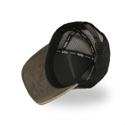 Casquette trucker avec filet adulte en velours côtelé et patch Cut