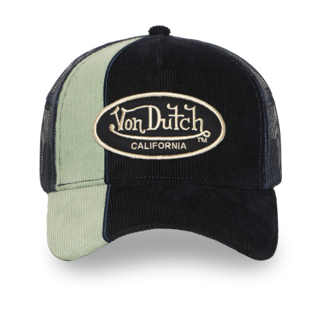 Casquette trucker avec filet adulte en velours côtelé et patch Cut