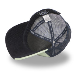 Casquette trucker avec filet adulte en velours côtelé et patch Cut