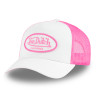 Casquette trucker bicolore avec filet avec patch Fluo Casquette trucker bicolore avec filet avec patch Fluo