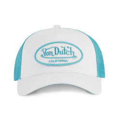 Casquette trucker bicolore avec filet avec patch Fluo