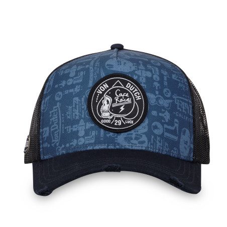 Casquette homme trucker effet usé avec filet Von Dutch Log
