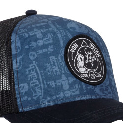 Casquette homme trucker effet usé avec filet Von Dutch Log