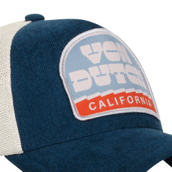 Casquette trucker velours avec filet souple Von Dutch Navy Corduroy