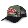 Casquette trucker avec filet en sergé de coton Patches Casquette trucker avec filet en sergé de coton Patches