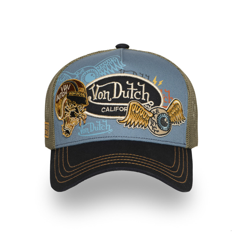 Casquette trucker avec filet adulte print devant Patches