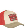 Casquette trucker avec filet adulte visière velours patch Semi-Curved Casquette trucker avec filet adulte visière velours patch Semi-Curved