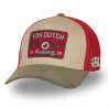 Casquette trucker avec filet adulte visière velours patch Semi-Curved Casquette trucker avec filet adulte visière velours patch Semi-Curved