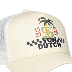 Casquette trucker avec filet en sergé de coton et broderie Surf Snak