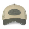 Casquette trucker avec filet effet usé et patch brodé Used Casquette trucker avec filet effet usé et patch brodé Used