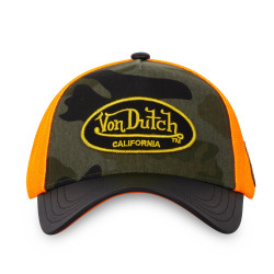 Casquette homme trucker avec filet souple Von Dutch Camo Vintage