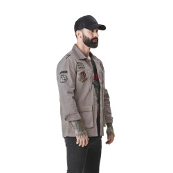 Veste homme militaires avec badges Airbone