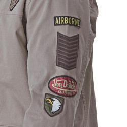 Veste homme militaires avec badges Airbone