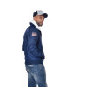 Bombers homme fausse fourrures et badge Chest