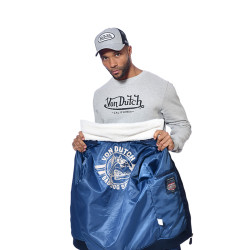Bombers homme fausse fourrures et badge Chest