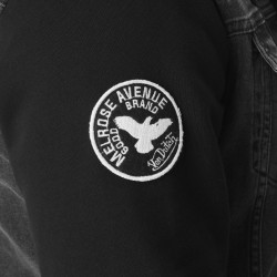 Veste Jeans Bi-matière Homme Dutch Used Noir