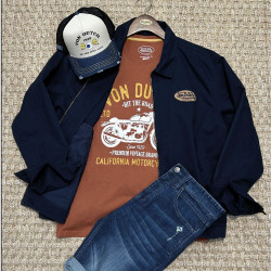 Veste homme avec patchs et logo dans le dos Garage