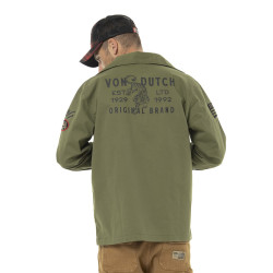 Veste militaire homme en molton et capuche détachable Revolt